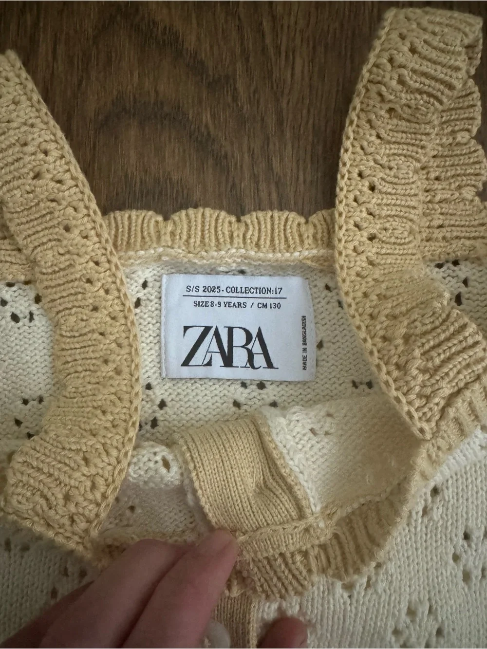 Zara Limited Edition Knit Top and Skirt size 7
